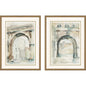 Watercolor Arches Wood Framed Wall Art 2PC