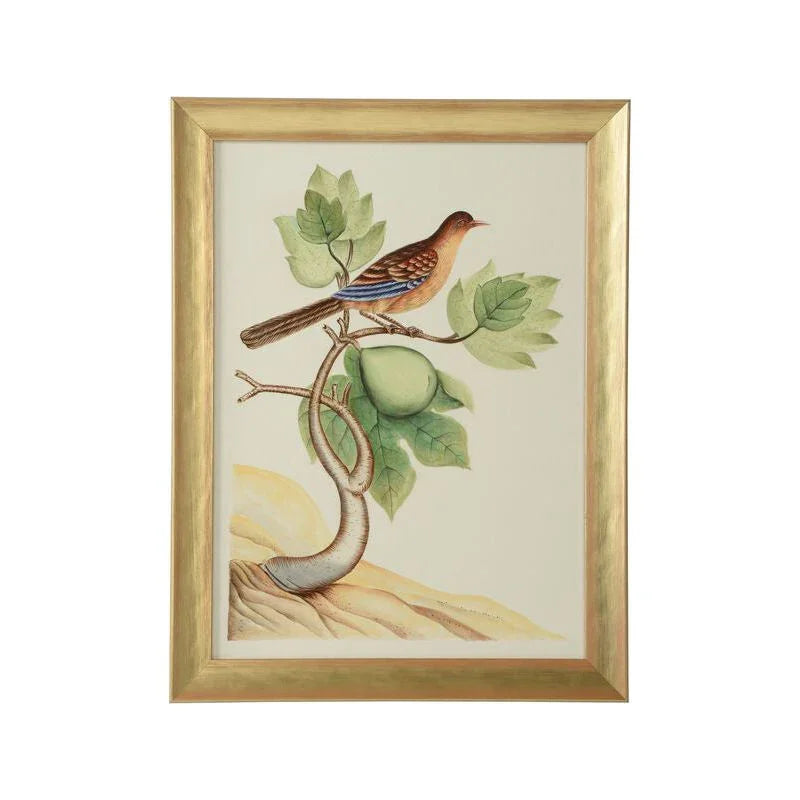 Watercolor Birds Gold Wood Framed Artwork-Framed Wall Art-Chelsea House-Birds A-LOOMLAN