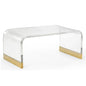 Waterfall Acrylic Made Clear Coffee Table - LOOMLAN - Chelsea House - Coffee Tables