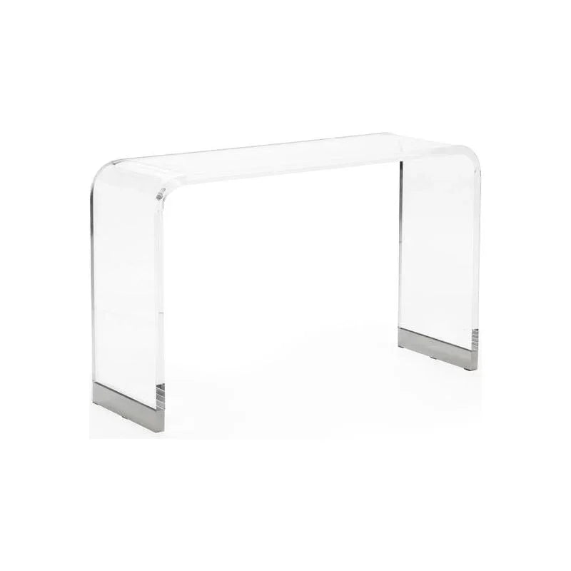 Waterfall Acrylic Made Clear Console Table - LOOMLAN - Chelsea House - Console Tables