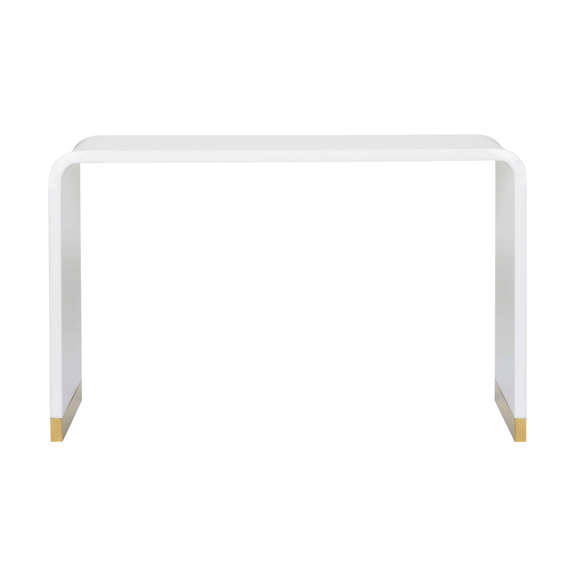 Waterfall Acrylic White Console Table