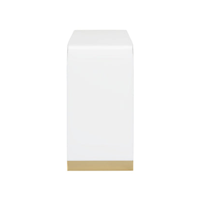 Waterfall Acrylic White Console Table