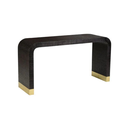 Waterfall Raffia Covered Console Table - LOOMLAN - Chelsea House - Console Tables