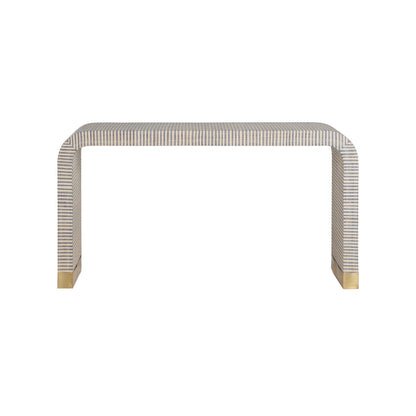 Waterfall Raffia Warp Console Table