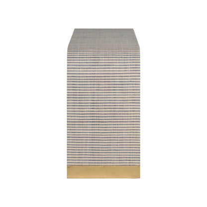 Waterfall Raffia Warp Console Table