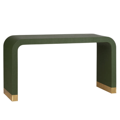 Waterfall Raffia Warp Console Table