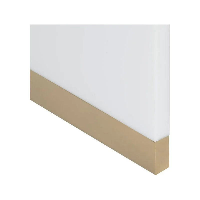 Waterfall White Acrylic Made End Table - LOOMLAN - Chelsea House - Side Tables