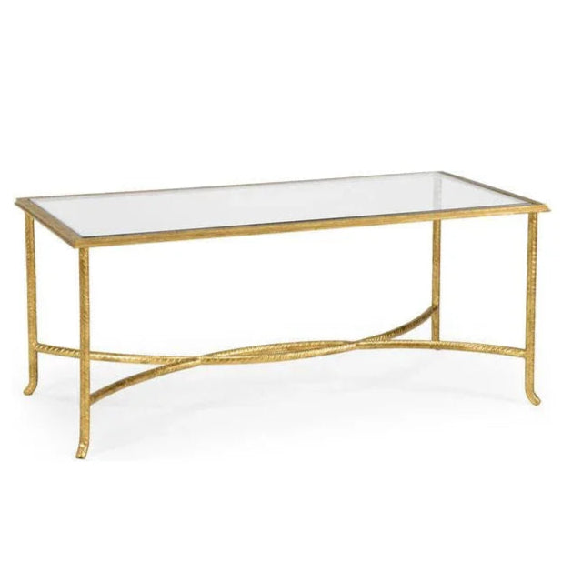 Watson Glass Top Rectangular Coffee Table - LOOMLAN - Chelsea House - Coffee Tables