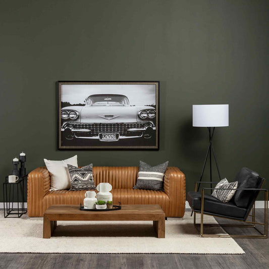 Watson Leather Modern Accent Chair