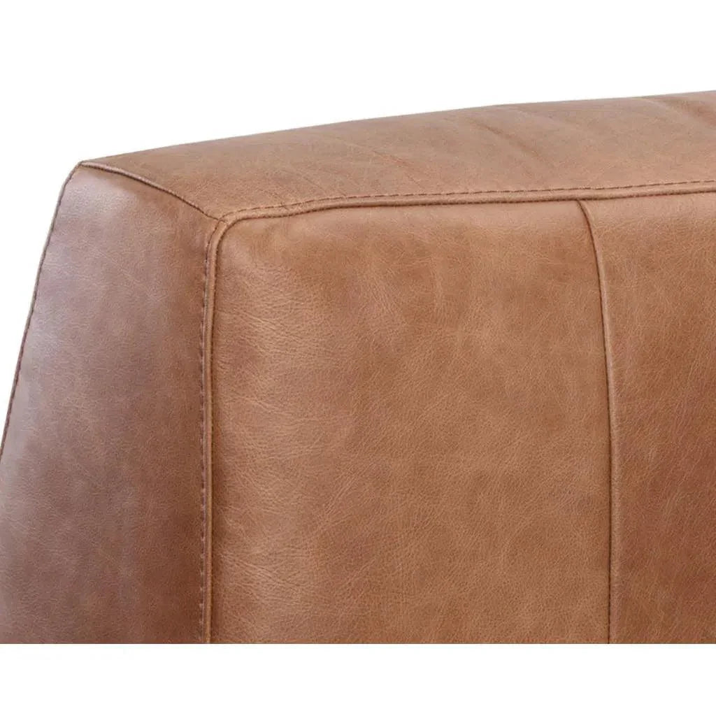 Watson Leather Modular Armless Chair-Modular Sofas-SUNPAN-LOOMLAN