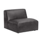 Watson Leather Modular Armless Chair-Modular Sofas-SUNPAN-Marseille Black Leather-LOOMLAN