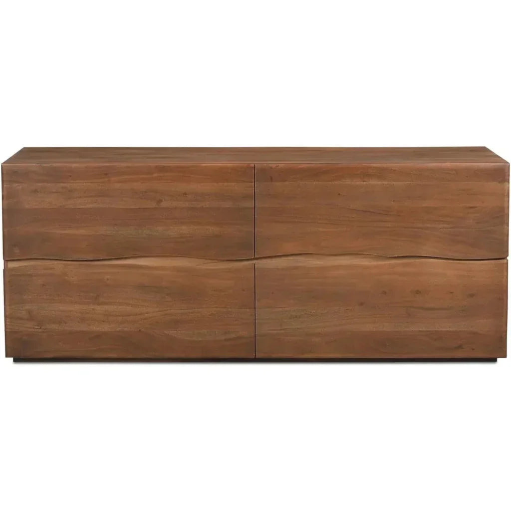 Watson Wood Brown 4 Drawer Dresser - LOOMLAN - Moe's Home - Dressers