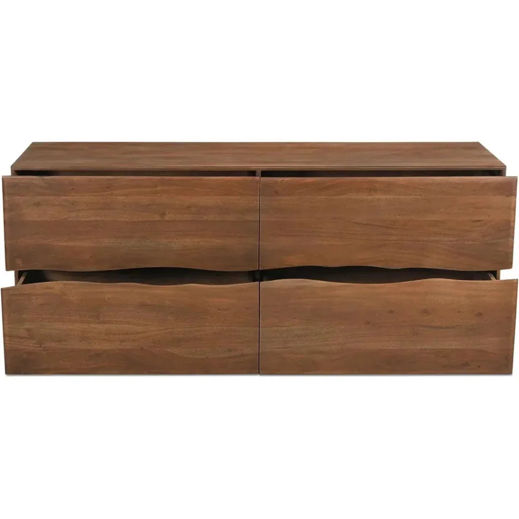 Watson Wood Brown 4 Drawer Dresser - LOOMLAN - Moe's Home - Dressers