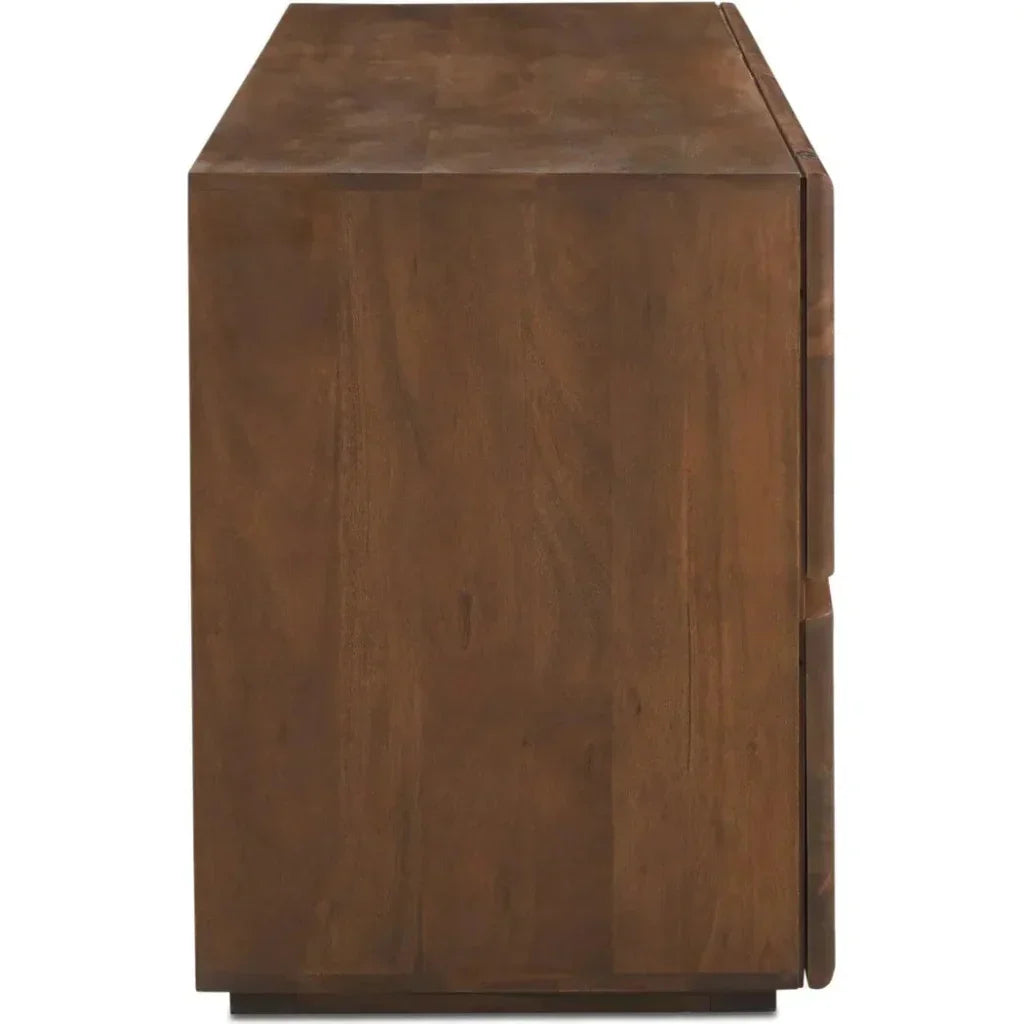 Watson Wood Brown 4 Drawer Dresser - LOOMLAN - Moe's Home - Dressers