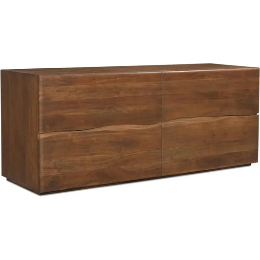 Watson Wood Brown 4 Drawer Dresser - LOOMLAN - Moe's Home - Dressers