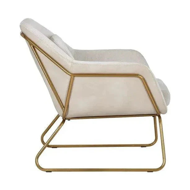 Watts Leather Versatile Lounge Chair - LOOMLAN - SUNPAN - Accent Chairs