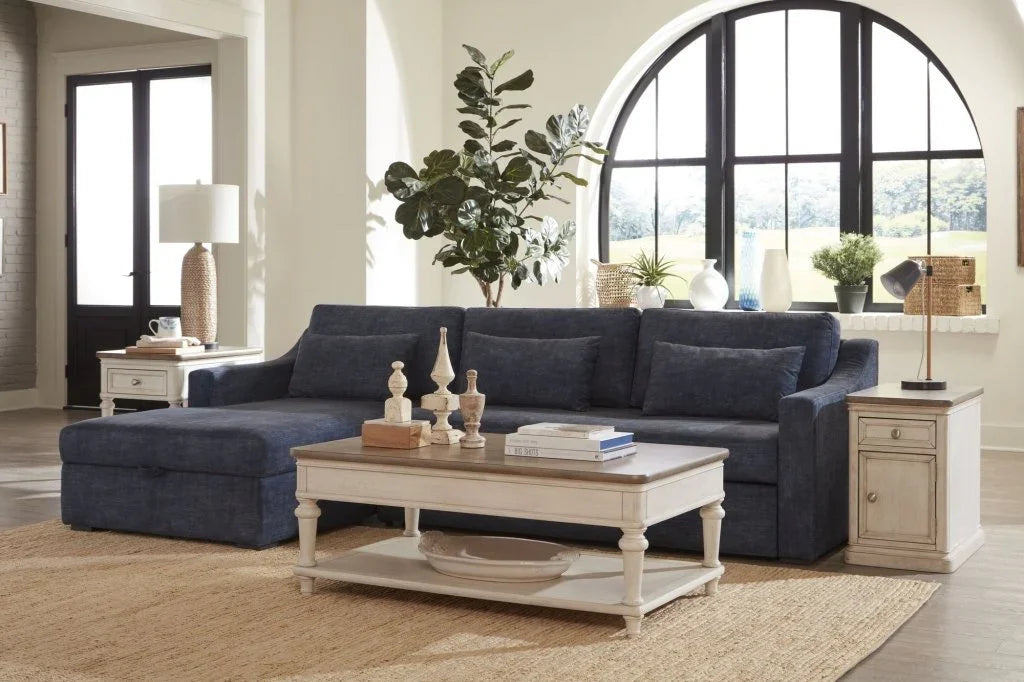 Wave Performance Fabric Sectional Sleeper (Set of 2)-Modular Sofas-Panama Jack-LOOMLAN