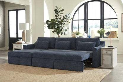 Wave Performance Fabric Sectional Sleeper (Set of 2)-Modular Sofas-Panama Jack-Left Facing-LOOMLAN