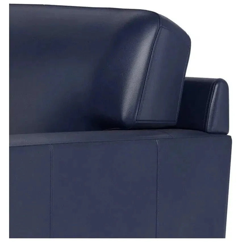 Waverly Leather Club Chair Track Arms - LOOMLAN - Uptown Sebastian - Club Chairs