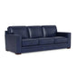 Waverly Modern Leather Couch With Track Arms - LOOMLAN - Uptown Sebastian - Sofas & Loveseats