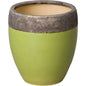 Weather Resistant Ceramic Round Planter - LOOMLAN - Emissary - Planters
