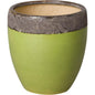 Weather Resistant Ceramic Round Planter - LOOMLAN - Emissary - Planters