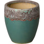Weather Resistant Ceramic Round Planter - LOOMLAN - Emissary - Planters