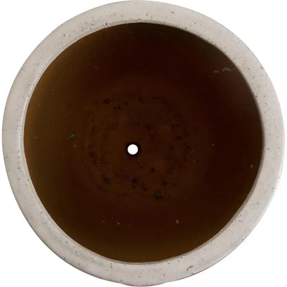 Weather Resistant Round Ceramic Planter - LOOMLAN - Emissary - Planters