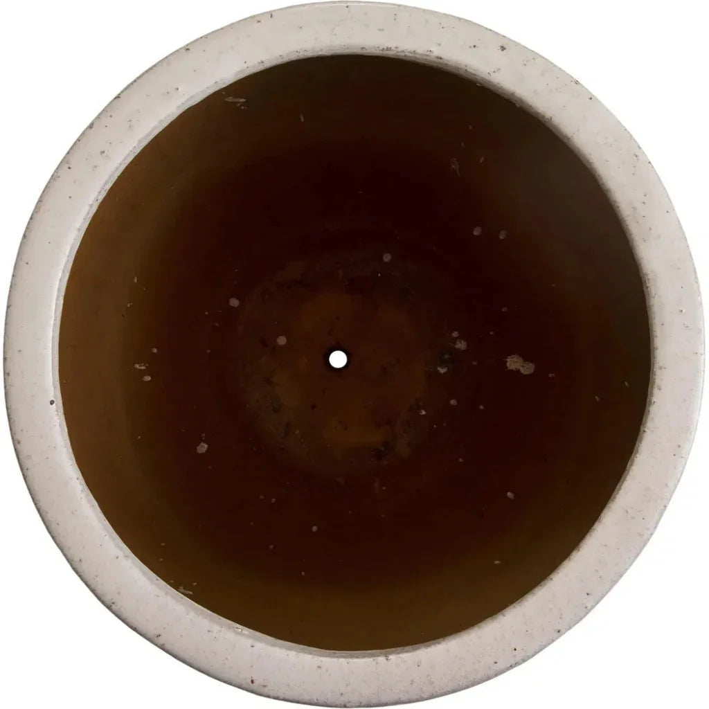 Weather Resistant Round Ceramic Planter - LOOMLAN - Emissary - Planters