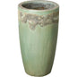Weather Resistant Tall Round Ceramic Planter - LOOMLAN - Emissary - Planters