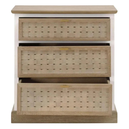 Weave Entry Wood Dresser-Dressers-Essentials For Living-LOOMLAN