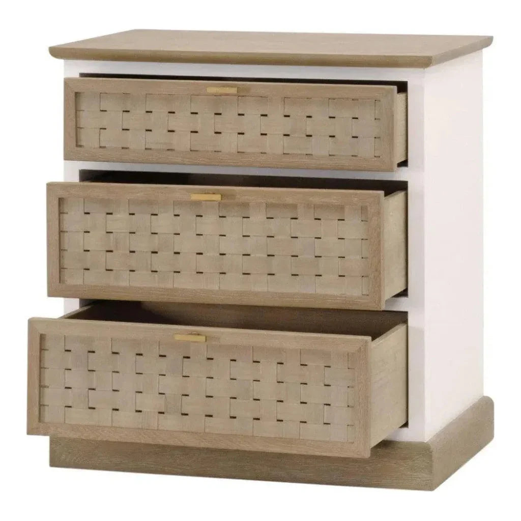 Weave Entry Wood Dresser-Dressers-Essentials For Living-LOOMLAN