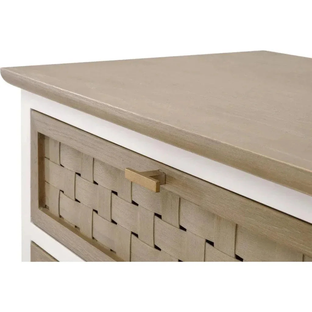 Weave Entry Wood Dresser-Dressers-Essentials For Living-LOOMLAN