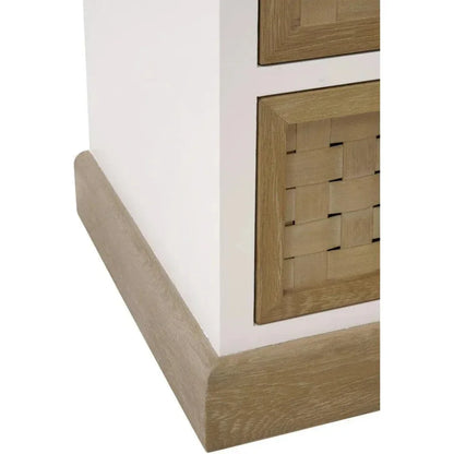 Weave Entry Wood Dresser-Dressers-Essentials For Living-LOOMLAN