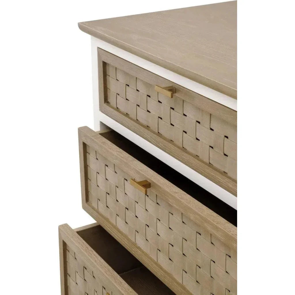 Weave Entry Wood Dresser-Dressers-Essentials For Living-LOOMLAN