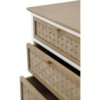 Weave Entry Wood Dresser-Dressers-Essentials For Living-LOOMLAN