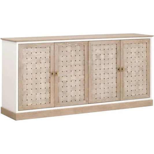 74" Weave Oak Wood Sideboard for Dining Room - LOOMLAN - Essentials For Living - Sideboards