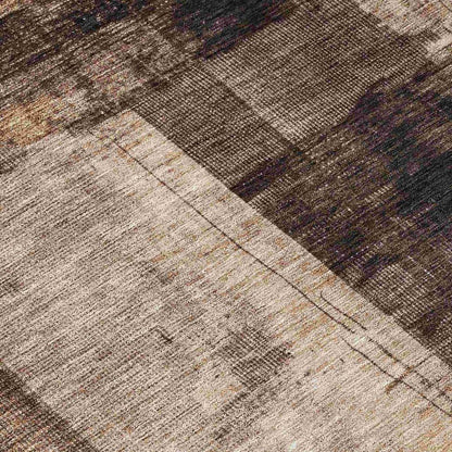 Weavira Brown Washable Indoor - Outdoor Rug - LOOMLAN - LOOMLAN Rugs - Outdoor Rugs