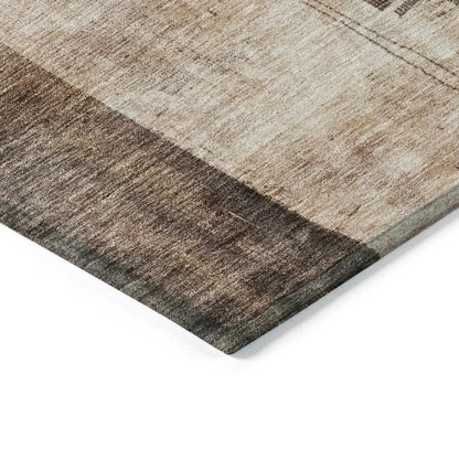 Weavira Brown Washable Indoor - Outdoor Rug - LOOMLAN - LOOMLAN Rugs - Outdoor Rugs