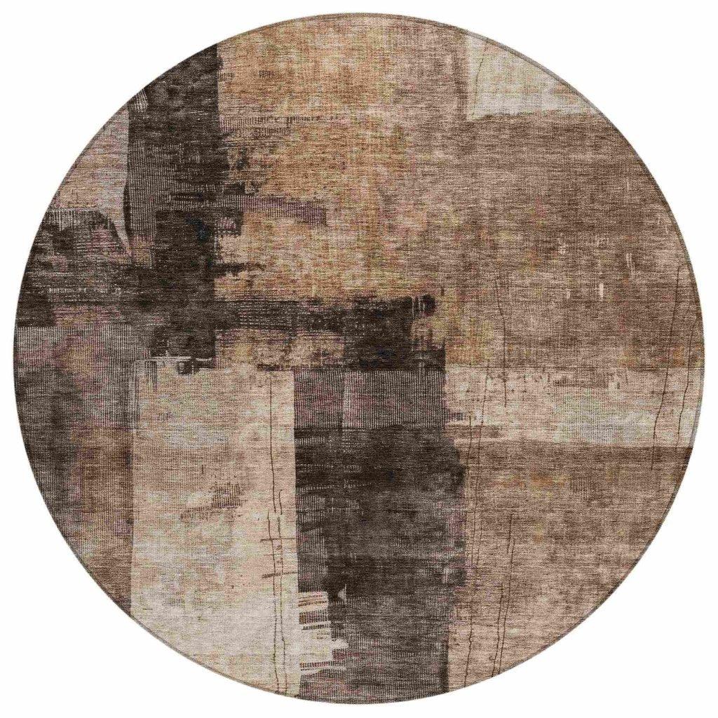 Weavira Brown Washable Indoor - Outdoor Rug - LOOMLAN - LOOMLAN Rugs - Outdoor Rugs