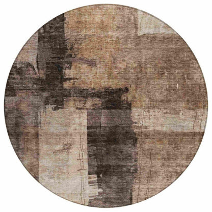 Weavira Brown Washable Indoor - Outdoor Rug - LOOMLAN - LOOMLAN Rugs - Outdoor Rugs