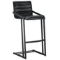 Webber Industrial Chic Leather Barstool - LOOMLAN - SUNPAN - Bar Stools