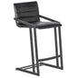 Webber Industrial Chic Leather Counter Stool - LOOMLAN - SUNPAN - Counter Stools
