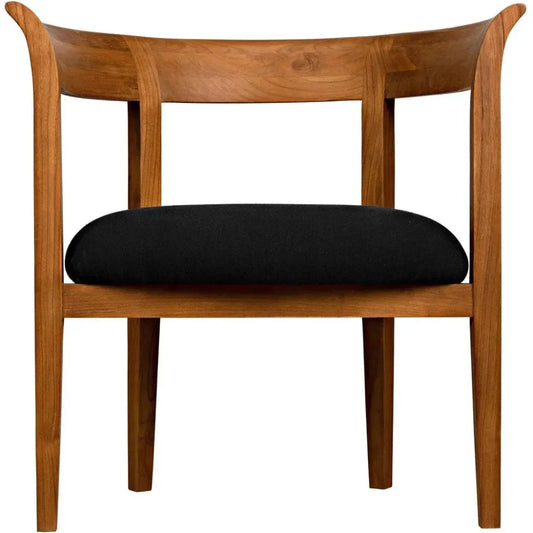 Webster Club Chair, Teak - LOOMLAN - Noir - Dining Chairs
