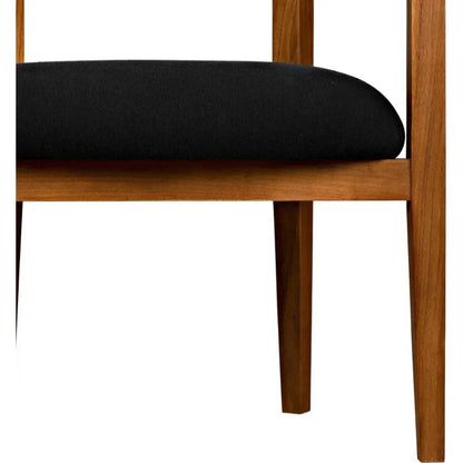 Webster Club Chair, Teak - LOOMLAN - Noir - Dining Chairs