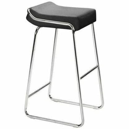 Wedge Barstool (Set of 2) Black - LOOMLAN - Zuo Modern - Bar Stools