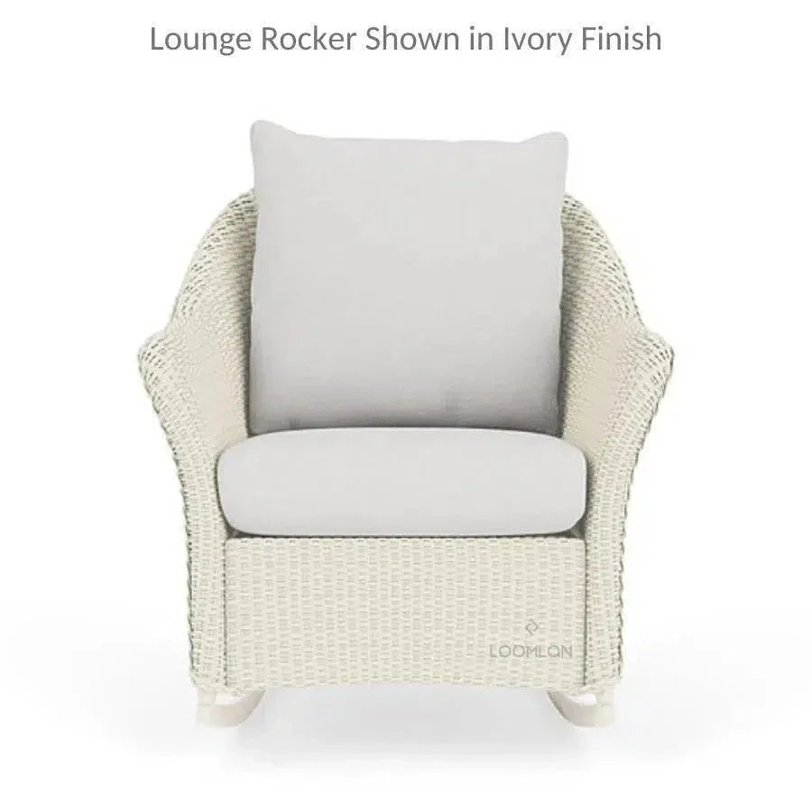 Weekend Retreat 3 Piece Wicker Loveseat & Rocker Set-Outdoor Lounge Sets-Lloyd Flanders-LOOMLAN