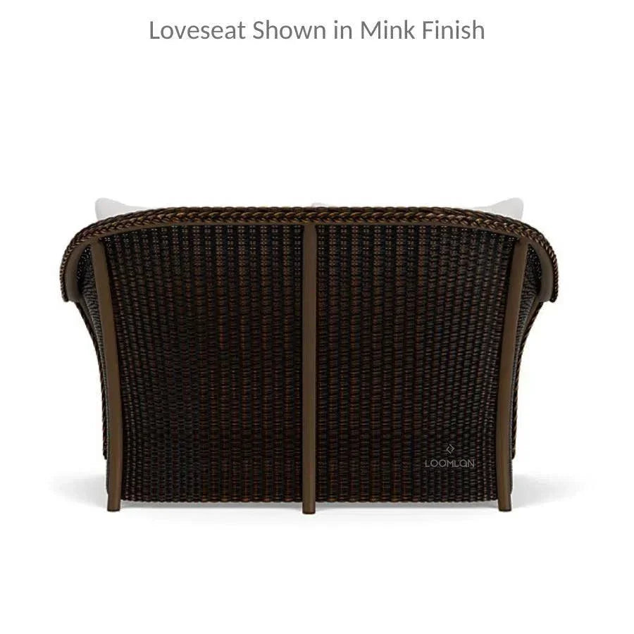 Weekend Retreat 3 Piece Wicker Loveseat & Rocker Set-Outdoor Lounge Sets-Lloyd Flanders-LOOMLAN