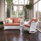 Weekend Retreat 3 Piece Wicker Loveseat & Rocker Set-Outdoor Lounge Sets-Lloyd Flanders-LOOMLAN