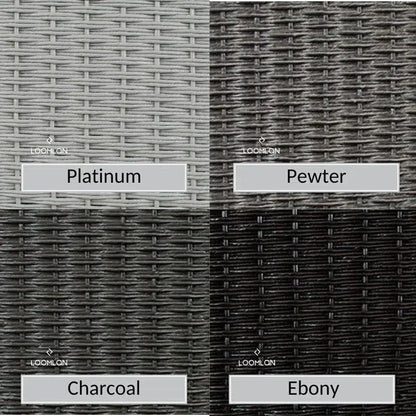 Weekend Retreat 4 PC Lounge Chair Set Cushions-Outdoor Lounge Sets-Lloyd Flanders-LOOMLAN